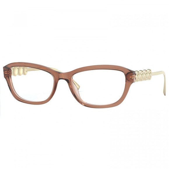 NEW VERSACE CAT EYE EYEGLASSES VE3279 5325 BROWN MOD 3279 5325 CLEAR EYEWEAR - Picture 1 of 2